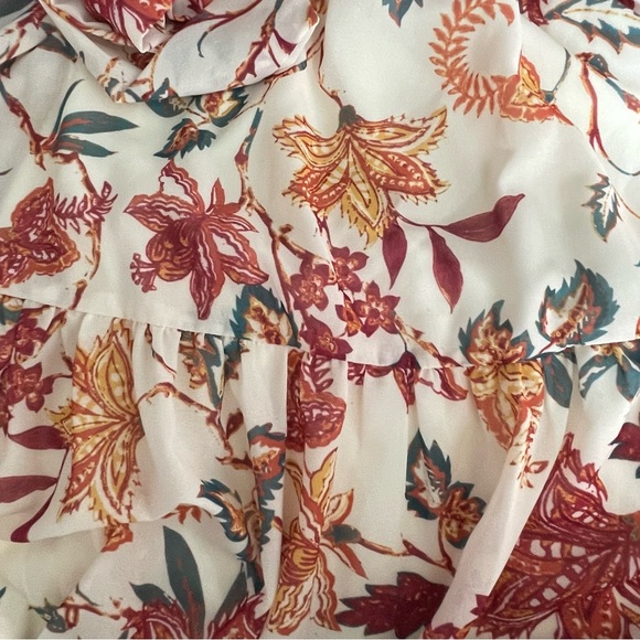 Flying Tomato Long Sleeve Flutter Sleeve Wrap Mini Dress - Picture 8 of 9